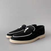 Uubags Loro Piana Summer Charms Walk Loafer In Black 1 - 5