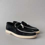 Uubags Loro Piana Summer Charms Walk Loafer In Black 1 - 3