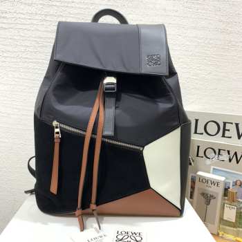 Uubags Loewe Puzzle Anagram Backpack Brown Black White 33x42x15cm