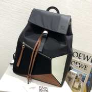 Uubags Loewe Puzzle Anagram Backpack Brown Black White 33x42x15cm - 6