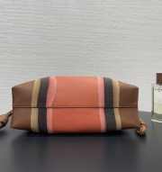 Uubags Loewe medium Flamenco clutch Landscape in nappa calfskin pecan/parrot pink 30x24.5x10.5cm - 4