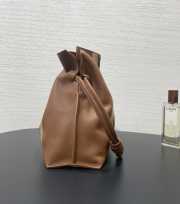 Uubags Loewe medium Flamenco clutch Landscape in nappa calfskin pecan/parrot pink 30x24.5x10.5cm - 3