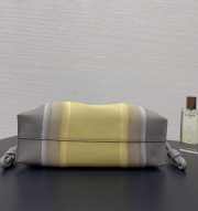 Uubags Loewe medium Flamenco clutch Landscape in nappa calfskin sparkling grey/butter 30x24.5x10.5cm - 2