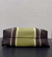 Uubags Loewe medium Flamenco clutch Landscape in nappa calfskin chocolate/light moss 30x24.5x10.5cm - 4