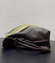 Uubags Loewe medium Flamenco clutch Landscape in nappa calfskin chocolate/light moss 30x24.5x10.5cm - 2