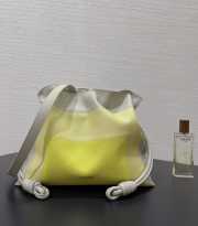 Uubags Loewe x Albers medium Flamenco clutch in nappa calfskin in pale grey/light citrine 30x24.5x10.5cm - 5