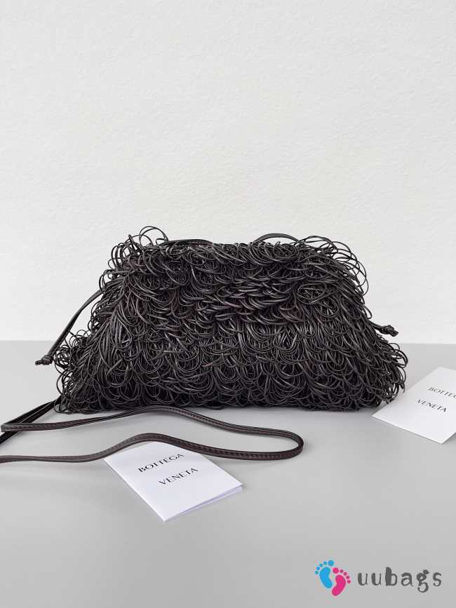 Uubags Bottega Veneta pouch leather clutch bag in brown 22x12x7cm - 1