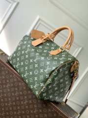 Uubags Louis Vuitton N88228 Speedy P9 40 Monogram Bag Green Ostrich Leather 40x26x23cm - 5