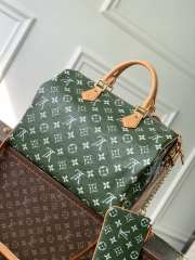 Uubags Louis Vuitton N88228 Speedy P9 40 Monogram Bag Green Ostrich Leather 40x26x23cm - 3