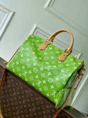 Uubags Louis Vuitton N88228 Speedy P9 40 Monogram Bag Leaf Ostrich Leather 40x26x23cm - 4