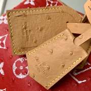 Uubags Louis Vuitton N88228 Speedy P9 40 Monogram Bag Red Ostrich Leather 40x26x23cm - 4