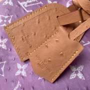 Uubags Louis Vuitton N88228 Speedy P9 40 Monogram Bag Purple Ostrich Leather 40x26x23cm - 3