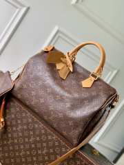 Uubags Louis Vuitton N88228 Speedy P9 40 Monogram Bag Brown Ostrich Leather 40x26x23cm - 1