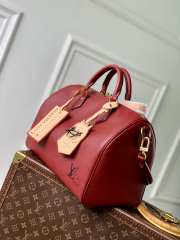 Uubags Louis Vuitton M25766 Speedy Soft Bag 30 Plum Pink Calfskin 21x17x30cm - 2