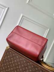 Uubags Louis Vuitton M25766 Speedy Soft Bag 30 Plum Pink Calfskin 21x17x30cm - 3