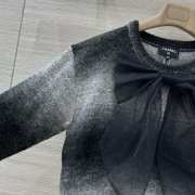 Uubags Chanel Pullover Paper Fiber In Gray & Ecru - 5