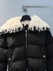 Uubags Louis Vuitton 1AIPHC Ski Feather Collar Puffer Jacket In Black - 4