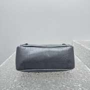 Uubags Balenciaga Le City Moto small in grey volcanic rock Arena Storico lambskin 28x18x11cm - 4