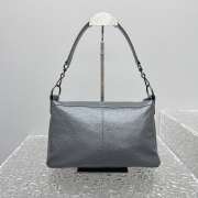 Uubags Balenciaga Le City Moto small in grey volcanic rock Arena Storico lambskin 28x18x11cm - 6