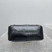 Uubags Balenciaga Le City Moto small bag in black volcanic rock Arena Storico lambskin 28x18x11cm - 4
