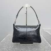 Uubags Balenciaga Le City Moto small bag in black volcanic rock Arena Storico lambskin 28x18x11cm - 5