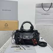 Uubags Balenciaga Le City Bag mini in black Arena Storico lambskin, brass hardware 24x16x6.5cm - 1