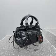 Uubags Balenciaga Le City Bag mini in black Arena Storico lambskin, brass hardware 24x16x6.5cm - 2