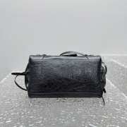 Uubags Balenciaga Le City Bag mini in black Arena Storico lambskin, brass hardware 24x16x6.5cm - 3