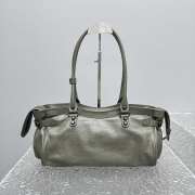 Uubags Balenciaga Le City Bag East-West in army green Arena Storico lambskin, brass hardware 32x19x9cm - 3