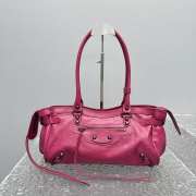 Uubags Balenciaga Le City Bag East-West in framboise Arena Storico lambskin, brass hardware 32x19x9cm - 1