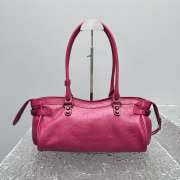 Uubags Balenciaga Le City Bag East-West in framboise Arena Storico lambskin, brass hardware 32x19x9cm - 6