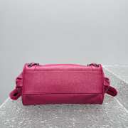 Uubags Balenciaga Le City Bag East-West in framboise Arena Storico lambskin, brass hardware 32x19x9cm - 5