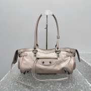 Uubags Balenciaga Le City Bag East-West in sesame Arena Storico lambskin, brass hardware 32x19x9cm - 6
