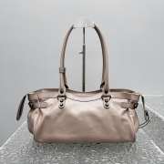 Uubags Balenciaga Le City Bag East-West in sesame Arena Storico lambskin, brass hardware 32x19x9cm - 4