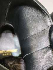 Uubags YSL Suede Penny Loafer Ankle Boots In Black - 2