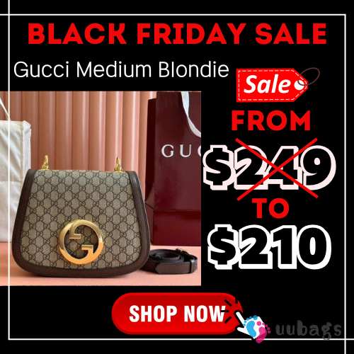 Uubags Gucci Medium Blondie Shoulder Bag In Beige 29x22x7cm - 1