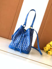 Uubags Moynat Bucket Bag In Blue 17x23x13cm - 5