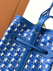 Uubags Moynat Bucket Bag In Blue 17x23x13cm - 3