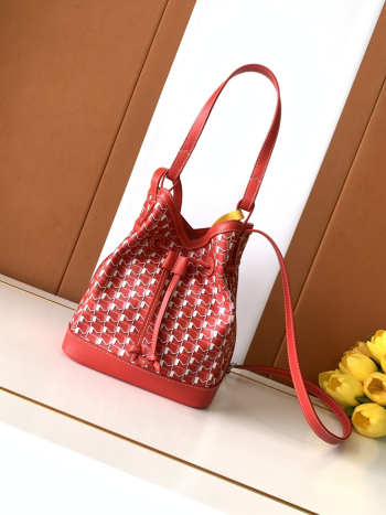 Uubags Moynat Bucket Bag In Red 17x23x13cm