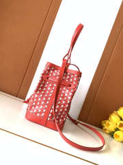 Uubags Moynat Bucket Bag In Red 17x23x13cm - 6