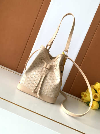 Uubags Moynat Bucket Bag In Light Beige 17x23x13cm