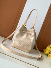 Uubags Moynat Bucket Bag In Light Beige 17x23x13cm - 5