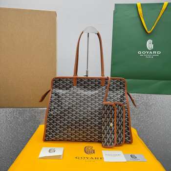 Uubags Goyard Hardy PM bag in brown 40x17x31cm