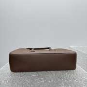 Uubags The Row Alger Large Shoulder Bag In Dark Brown 39x18x10cm - 5