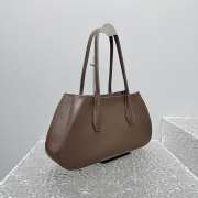 Uubags The Row Alger Large Shoulder Bag In Dark Brown 39x18x10cm - 4