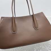 Uubags The Row Alger Large Shoulder Bag In Dark Brown 39x18x10cm - 3