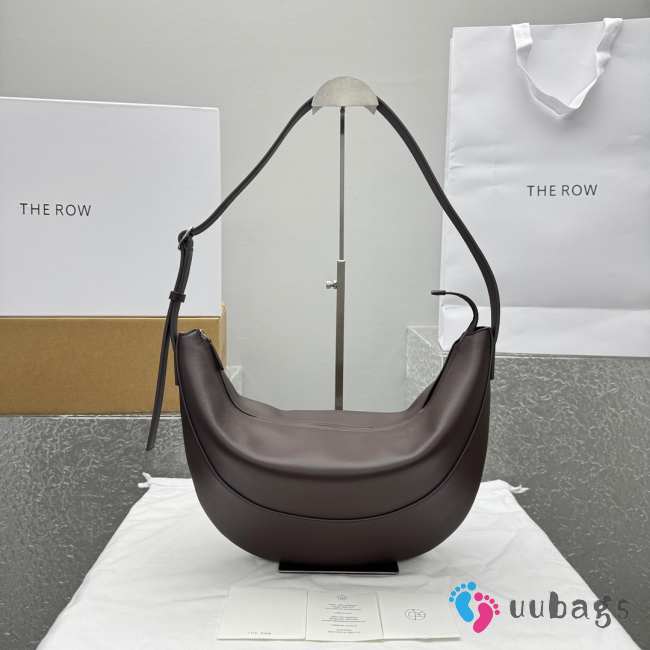 Uubags The Row Jouve Bag in Dark Brown Leather 45.5x25x2.5cm - 1