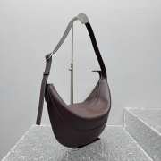 Uubags The Row Jouve Bag in Dark Brown Leather 45.5x25x2.5cm - 5