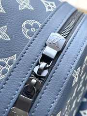 Uubags Louis Vuitton M24760 Discovery Backpack Monogram Shadow Leather Bag In Blue 29x38x20cm - 6
