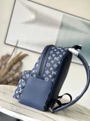 Uubags Louis Vuitton M24760 Discovery Backpack Monogram Shadow Leather Bag In Blue 29x38x20cm - 5